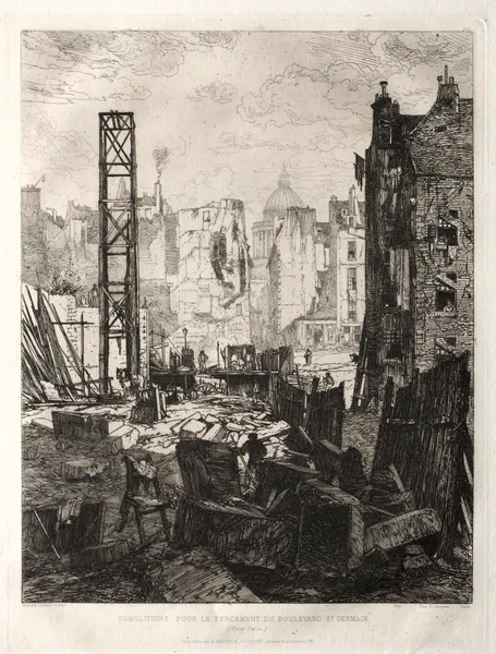 Demolitions pour la Perement du Boulevard St. Germain av Maxime Lalanne