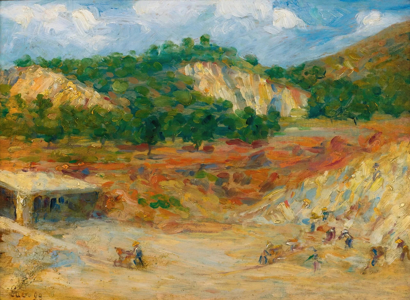La Carrière av Maximilien Luce
