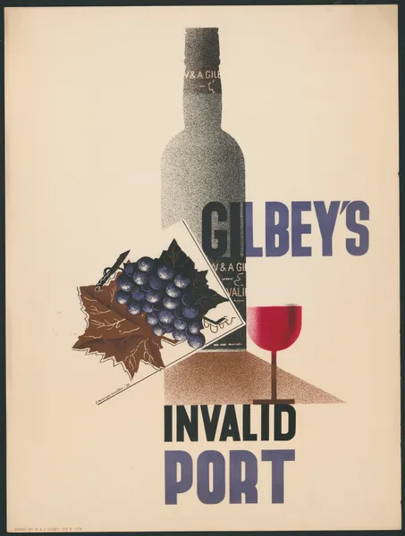 Gilbey’s invalid port, 1933 – nr 1 av Edward McKnight Kauffer