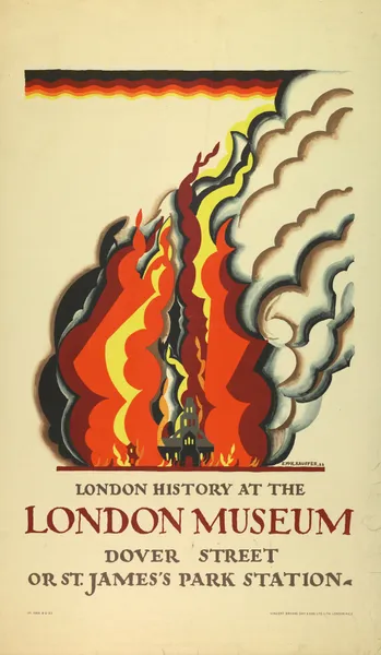 London History at the London Museum, for London Underground av Edward McKnight Kauffer