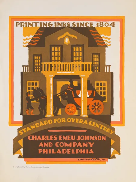 Standard for over a century-printing inks since 1804 Charles Eneu Johnson and Company, Philadelphia av Edward McKnight Kauffer