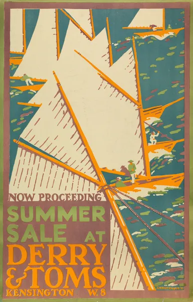 Summer Sale at Derry and Tom’s, London av Edward McKnight Kauffer