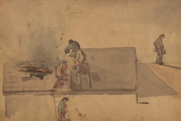 A Fire at Pomfret av James Abbott McNeill Whistler