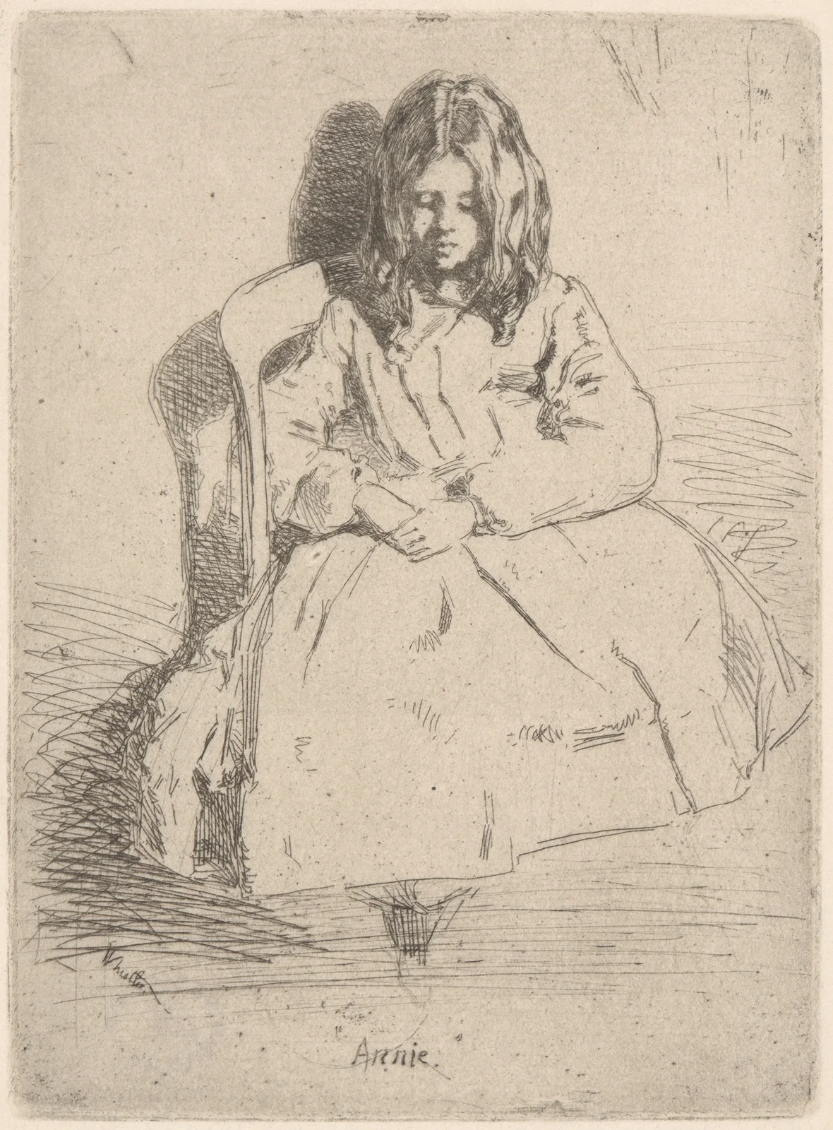 Annie Seated av James Abbott McNeill Whistler