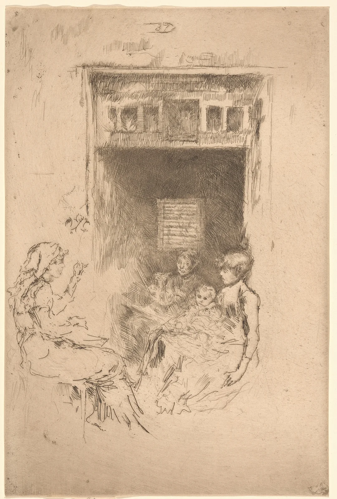 Bead-stringers av James Abbott McNeill Whistler
