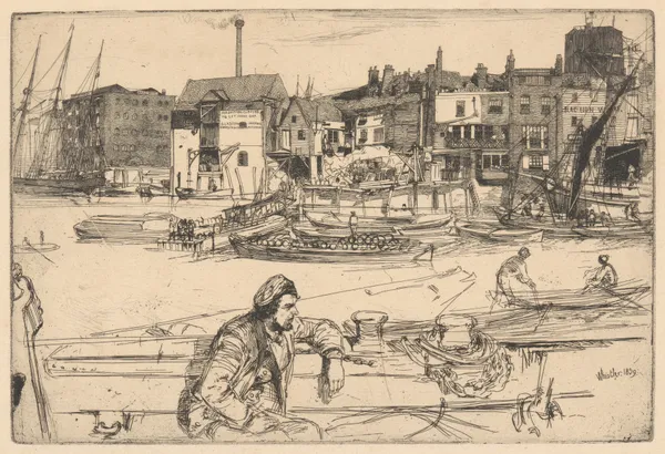 Black Lion Wharf av James Abbott McNeill Whistler
