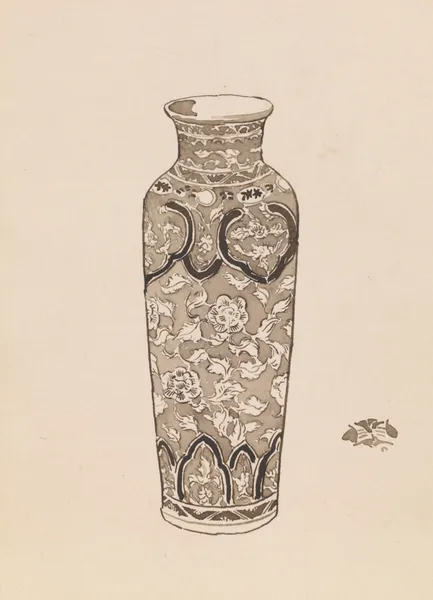 Cylindrical jar av James Abbott McNeill Whistler