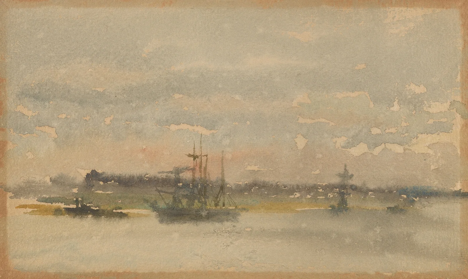 Erith–Evening av James Abbott McNeill Whistler