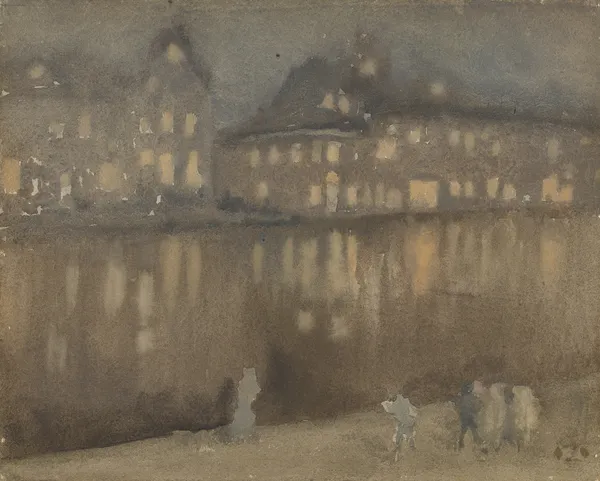 Grand Canal, Amsterdam: Nocturne av James Abbott McNeill Whistler