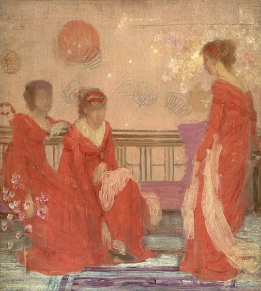 Harmony In Flesh Colour And Red av James Abbott McNeill Whistler