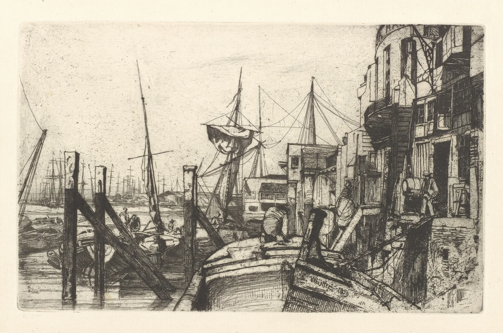 Limehouse, 1859 av James Abbott McNeill Whistler