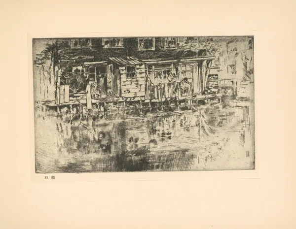 Long House—Dyer’s-Amsterdam av James Abbott McNeill Whistler