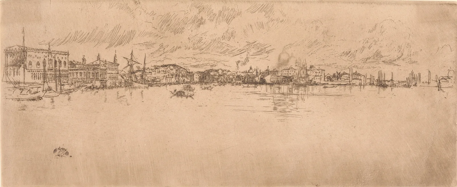 Long Venice, 1879 av James Abbott McNeill Whistler