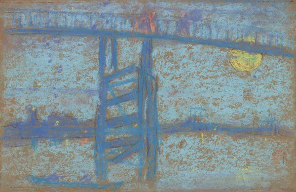 Nocturne; Battersea Bridge av James Abbott McNeill Whistler