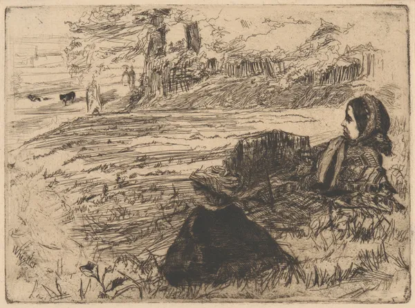 Nursemaid and Child av James Abbott McNeill Whistler