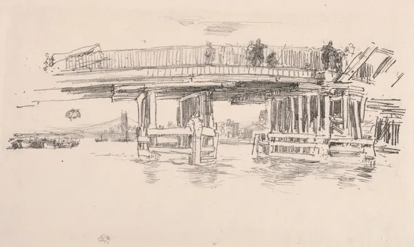 Old Battersea Bridge, 1879 – nr 2 av James Abbott McNeill Whistler