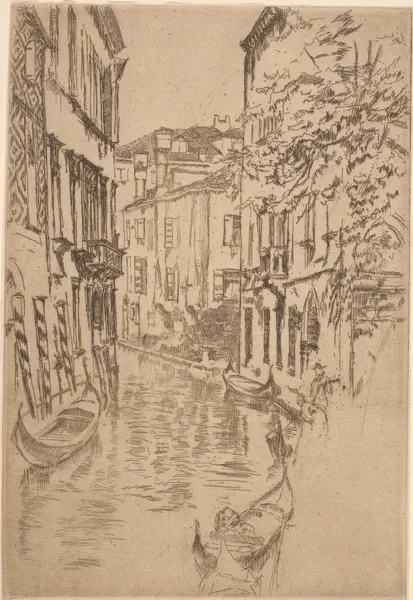 Quiet canal av James Abbott McNeill Whistler
