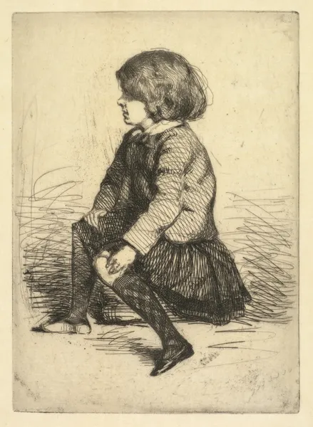 Seymour Haden Jr., Seated av James Abbott McNeill Whistler