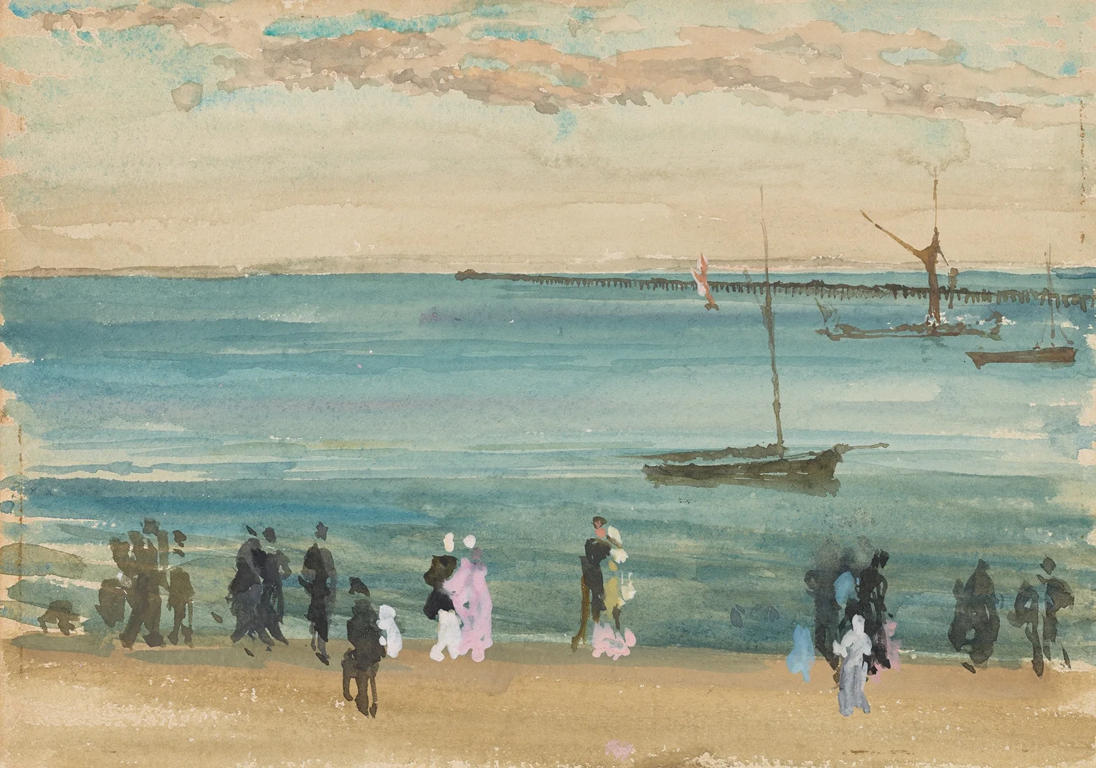 Southend Pier av James Abbott McNeill Whistler