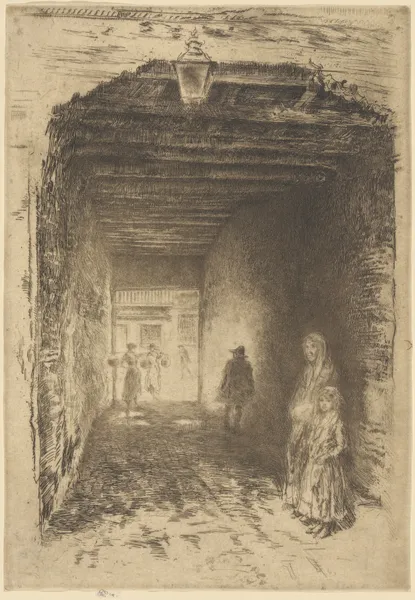 The Beggars, 1880 av James Abbott McNeill Whistler