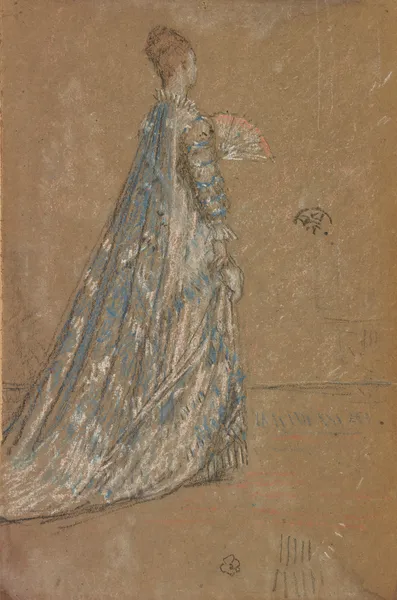 The Blue Dress av James Abbott McNeill Whistler