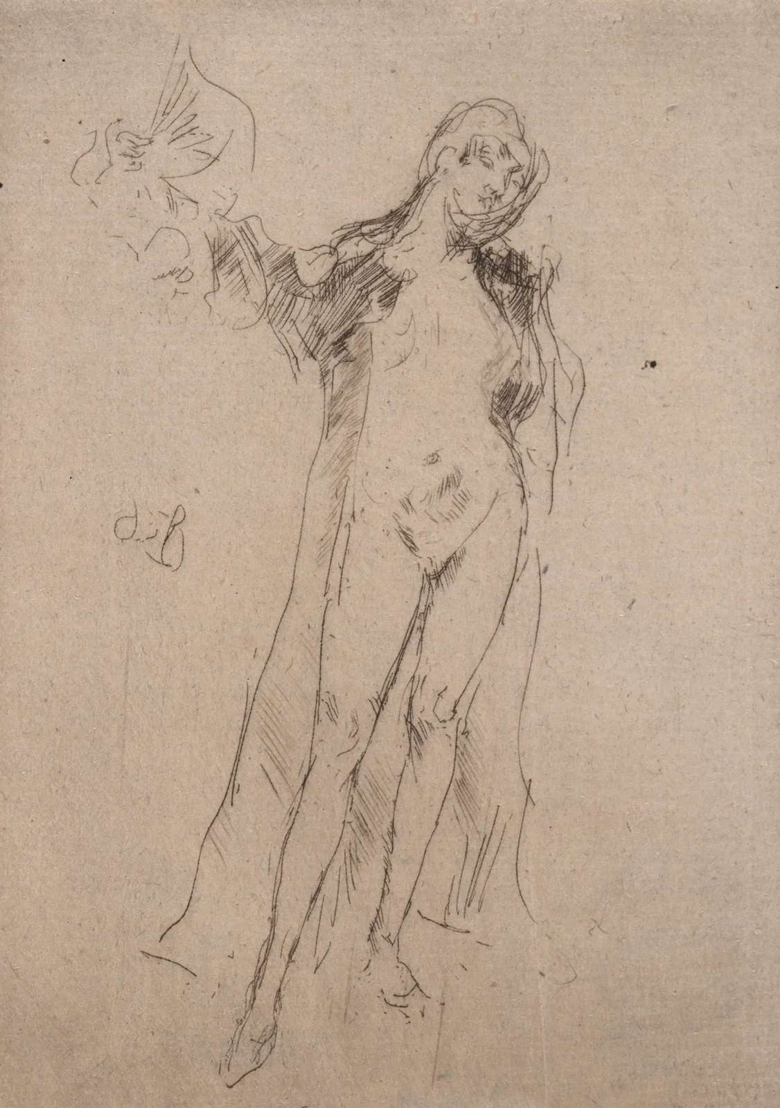 The Fan (Model No. 3) av James Abbott McNeill Whistler