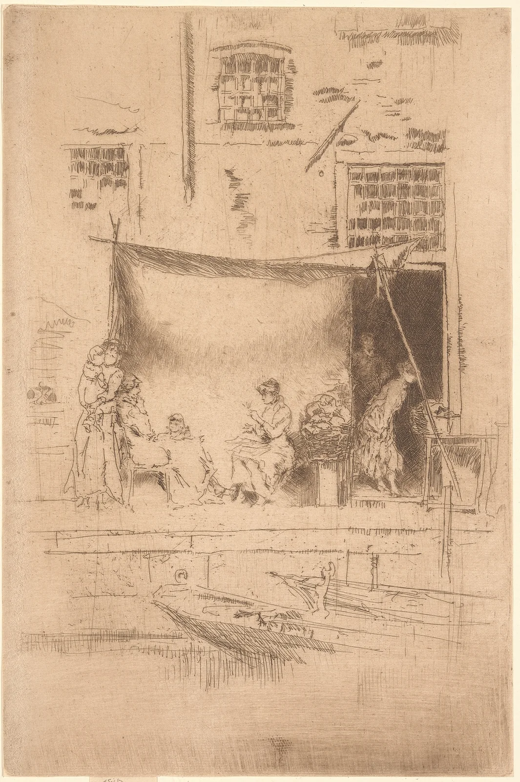 The fruit-stall, 1879 – nr 1 av James Abbott McNeill Whistler