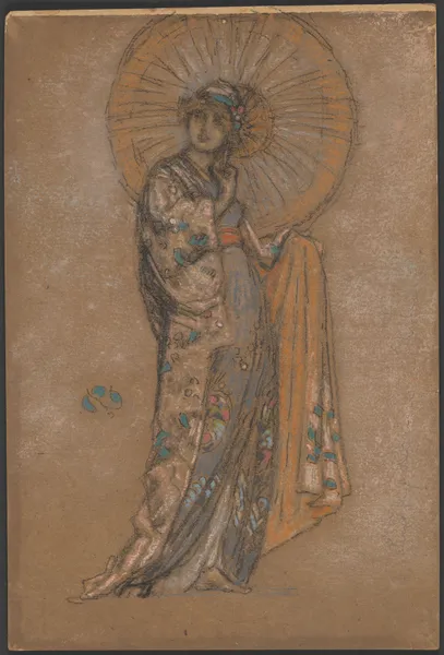 The Japanese Dress av James Abbott McNeill Whistler