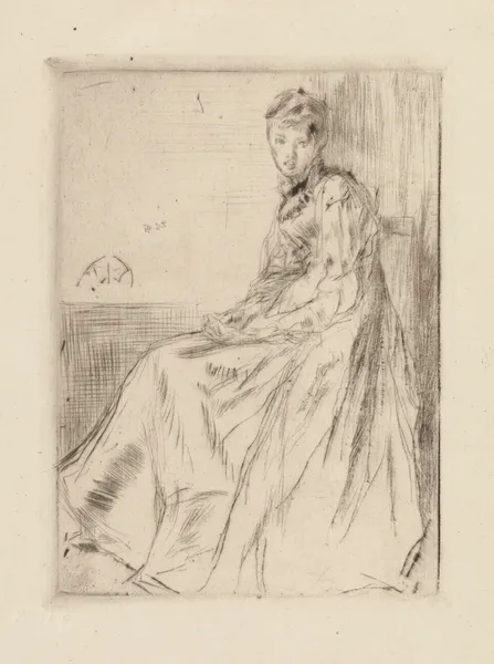 The Letter (Maud, seated) av James Abbott McNeill Whistler