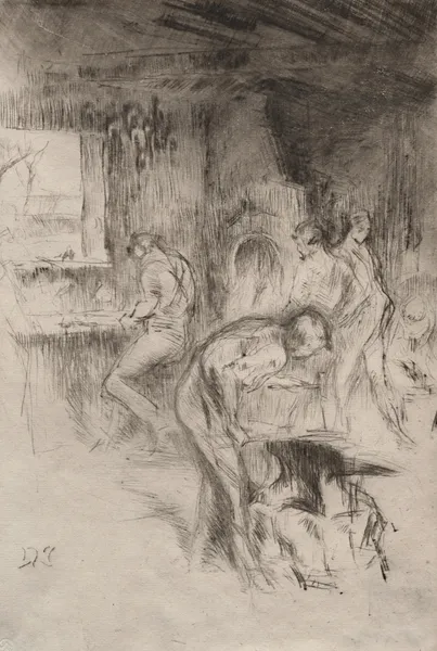 The Little Forge av James Abbott McNeill Whistler