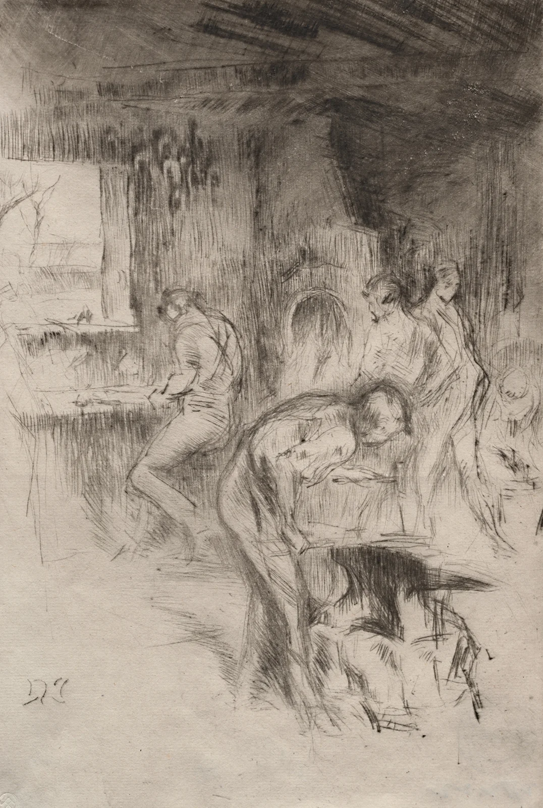 The Little Forge av James Abbott McNeill Whistler