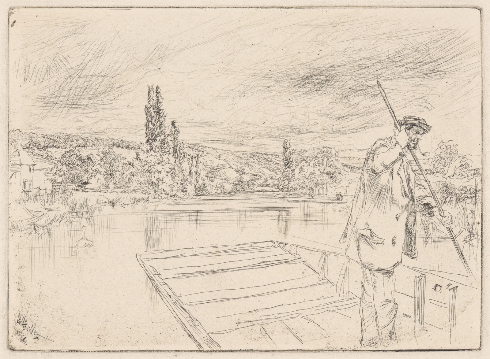 The Punt av James Abbott McNeill Whistler