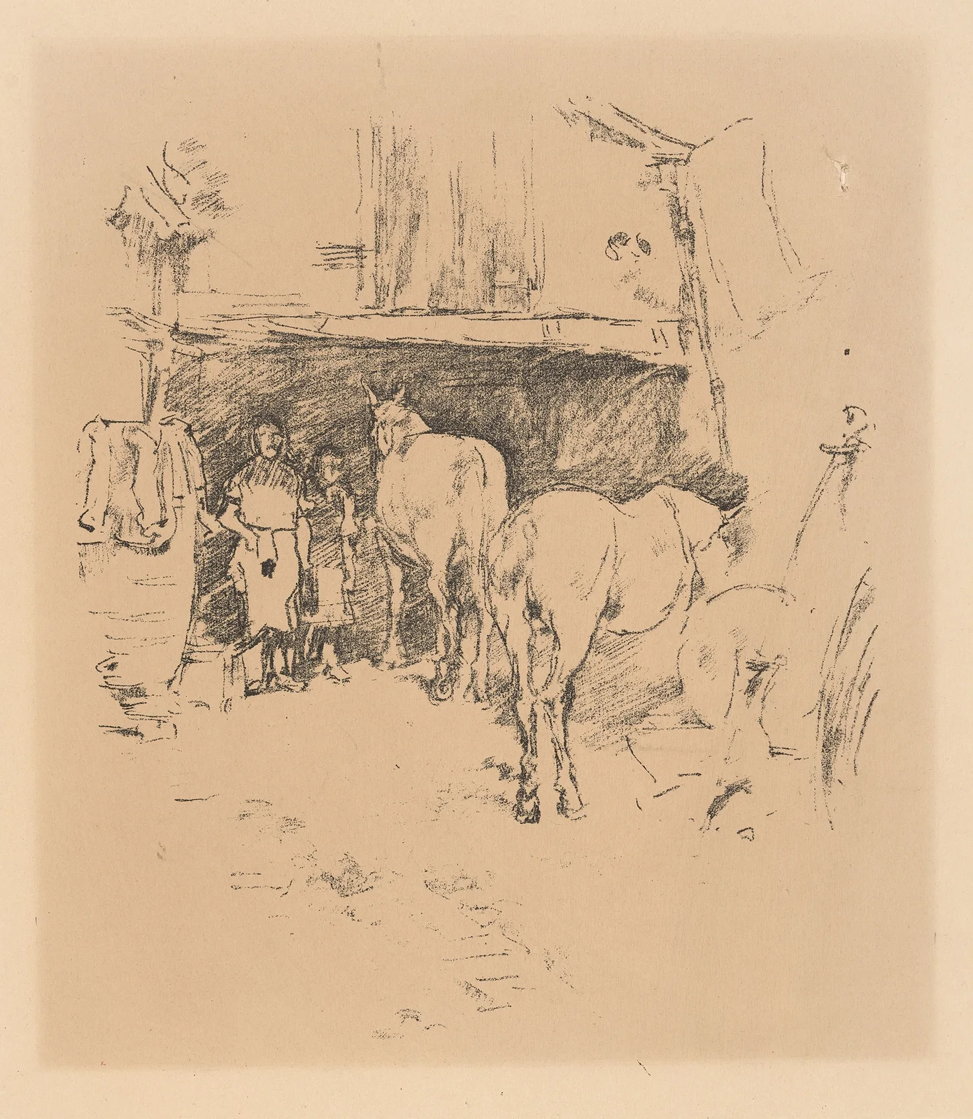 The smith’s yard av James Abbott McNeill Whistler