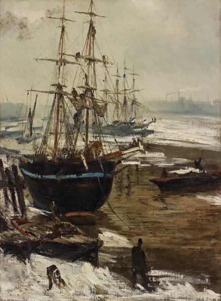 The Thames in Ice av James Abbott McNeill Whistler