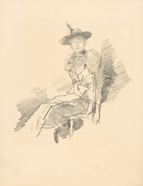 The winged hat, 1890 – nr 1 av James Abbott McNeill Whistler