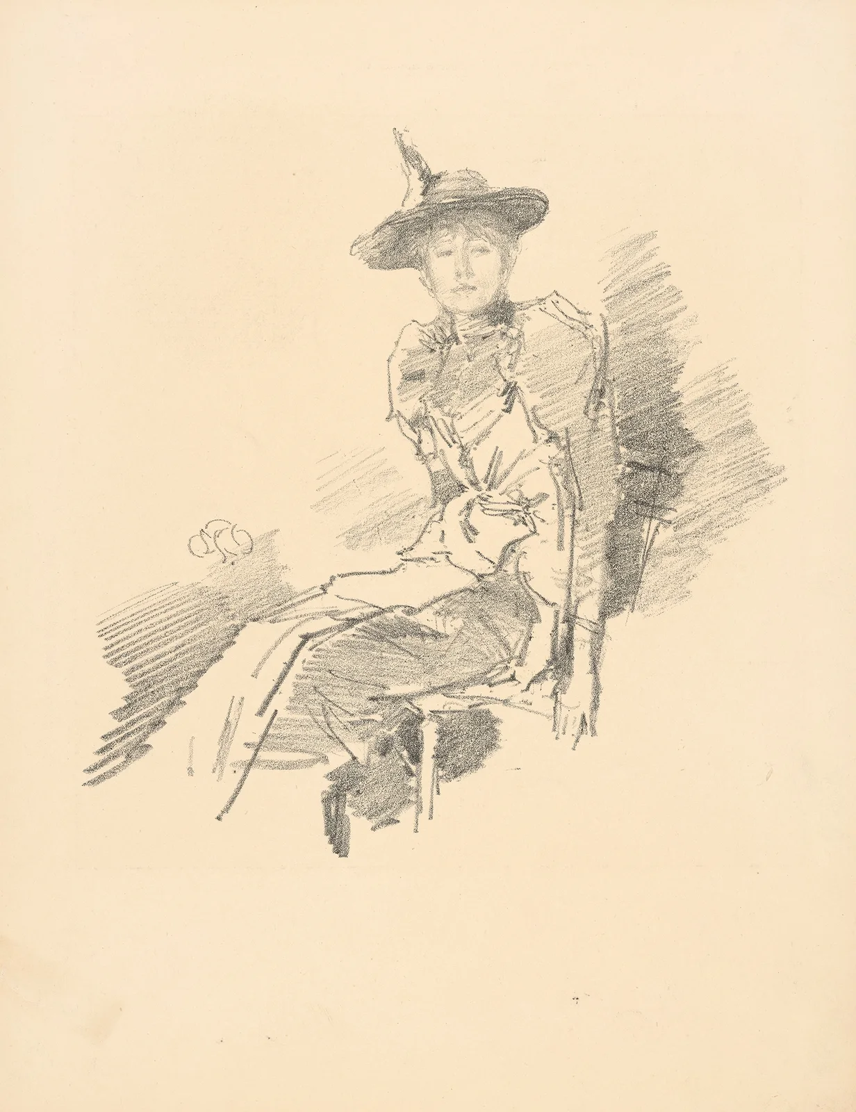 The winged hat, 1890 – nr 1 av James Abbott McNeill Whistler