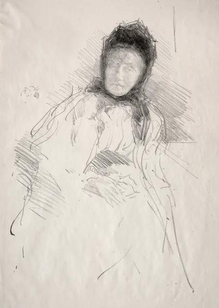 Unfinished Sketch of Lady Haden av James Abbott McNeill Whistler