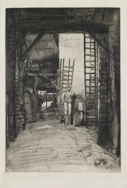 W. Jones, Limeburner, Thames Street av James Abbott McNeill Whistler