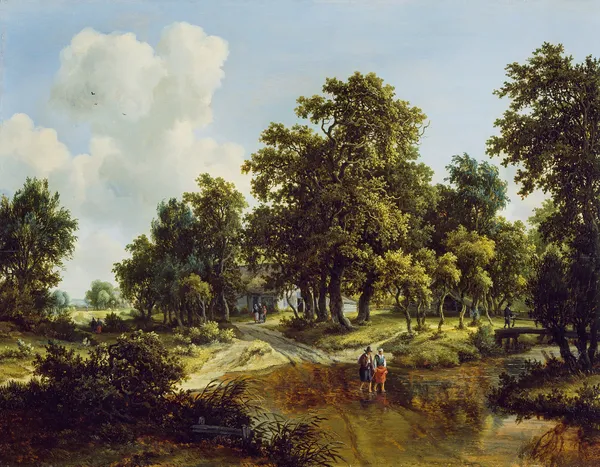 The Outskirts of a Wood av Meindert Hobbema