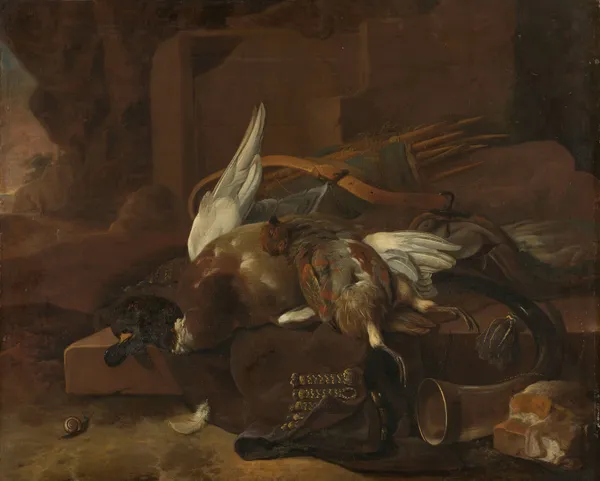 A Hunter’s Bag av Melchior d'Hondecoeter