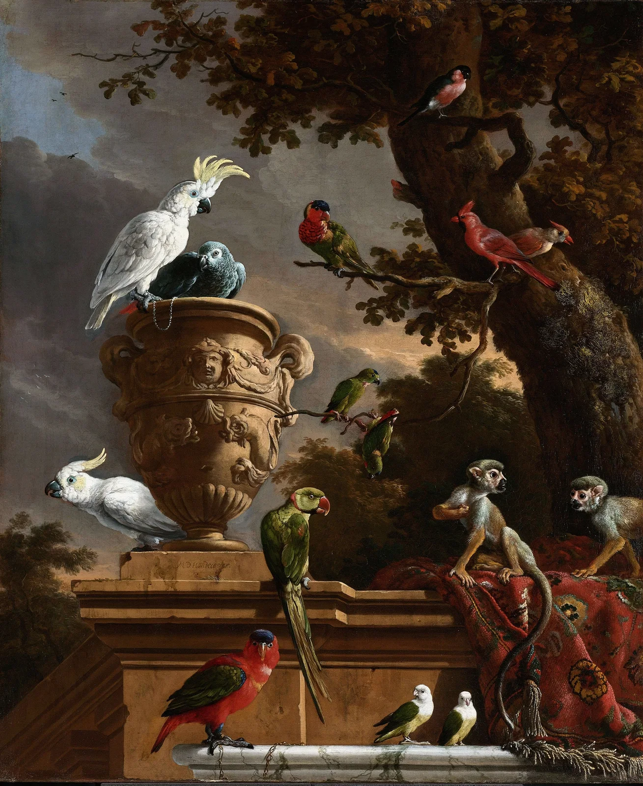 The Menagerie av Melchior d'Hondecoeter