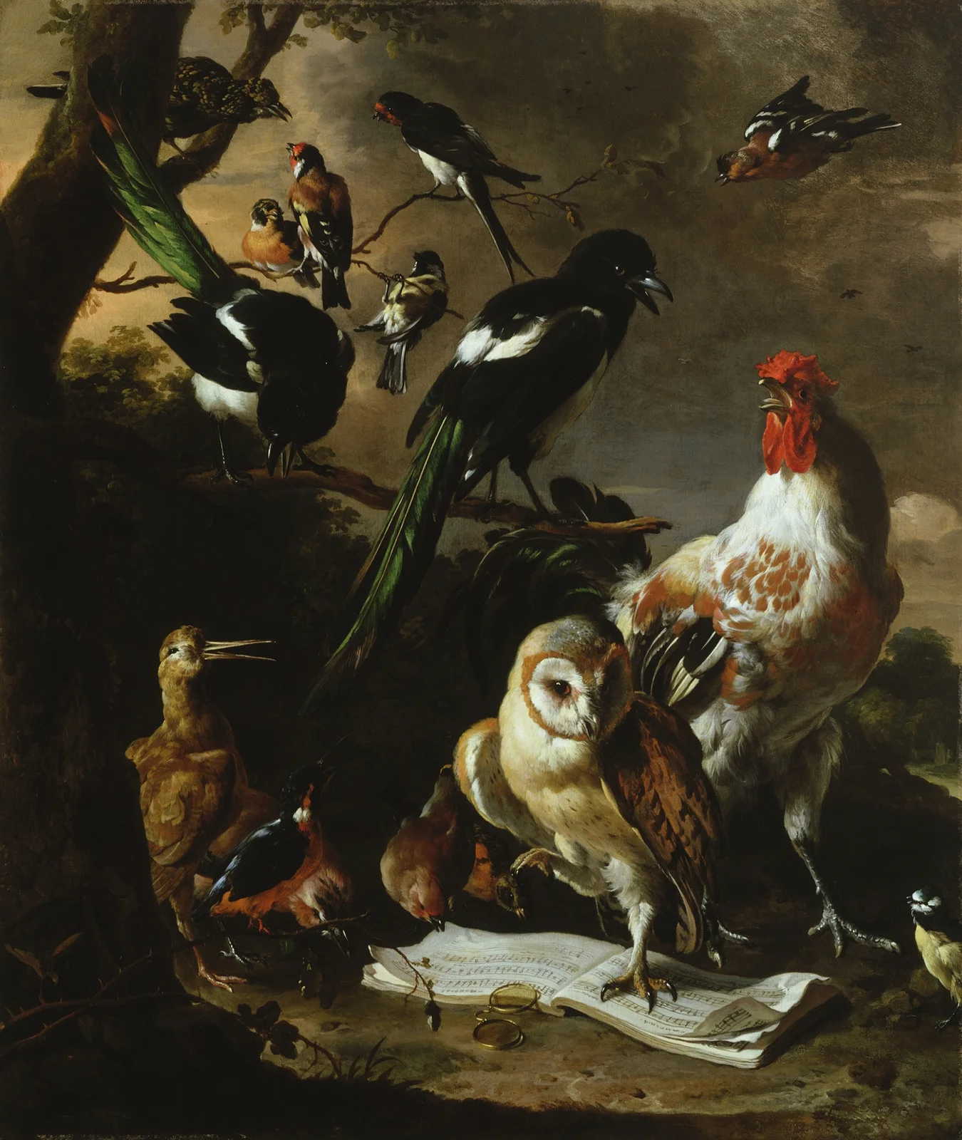 Vogelconcert av Melchior d'Hondecoeter