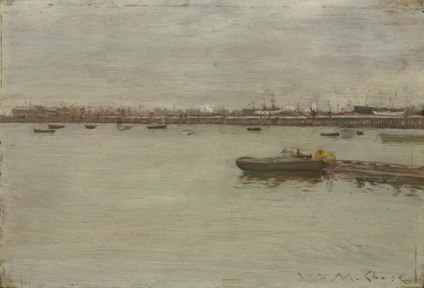 Gray Day on the Bay av William Merritt Chase