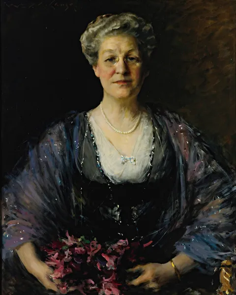 Portrait Of Matilda Herbert Lloyd (1855-1945) av William Merritt Chase