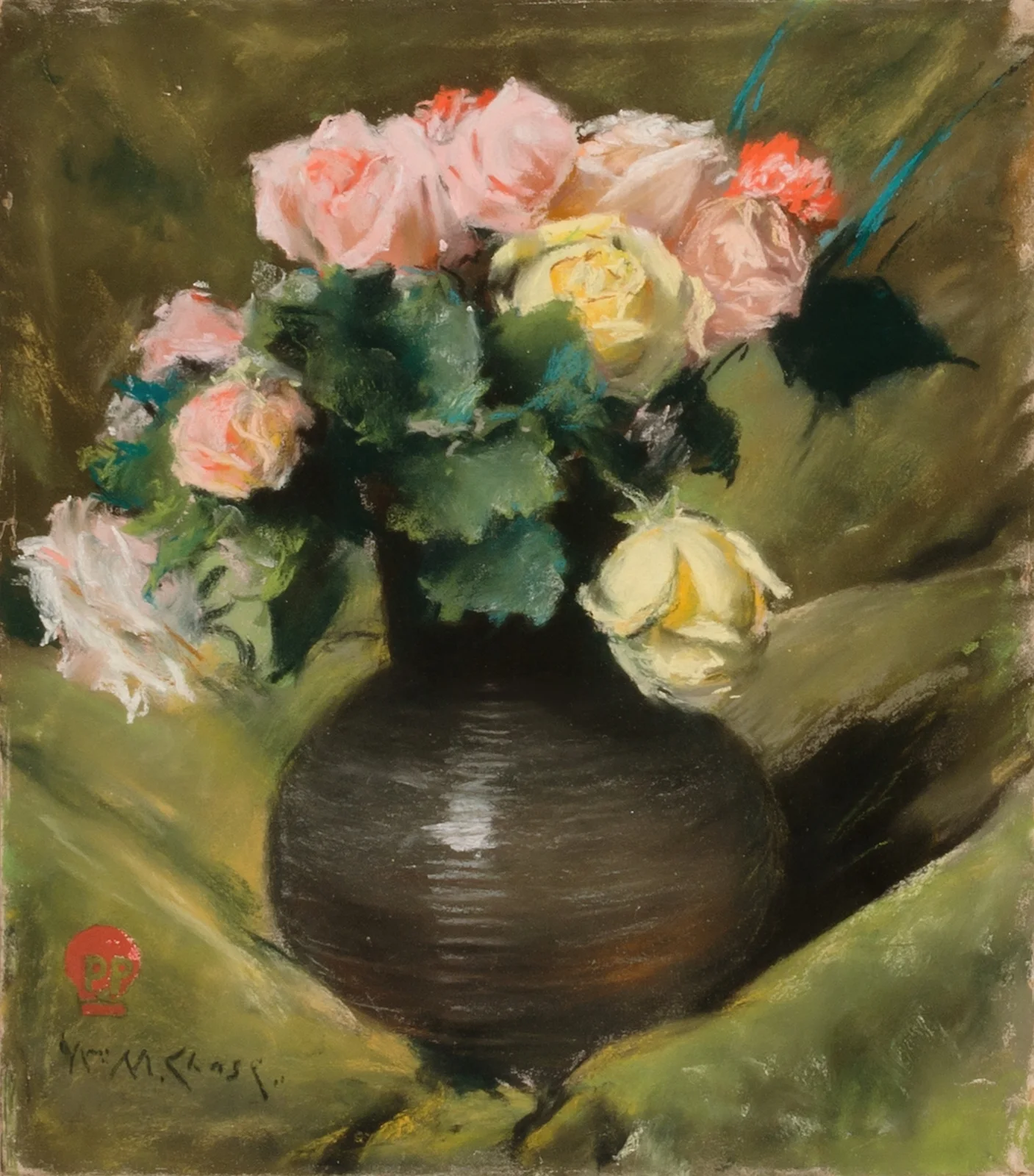 Roses av William Merritt Chase