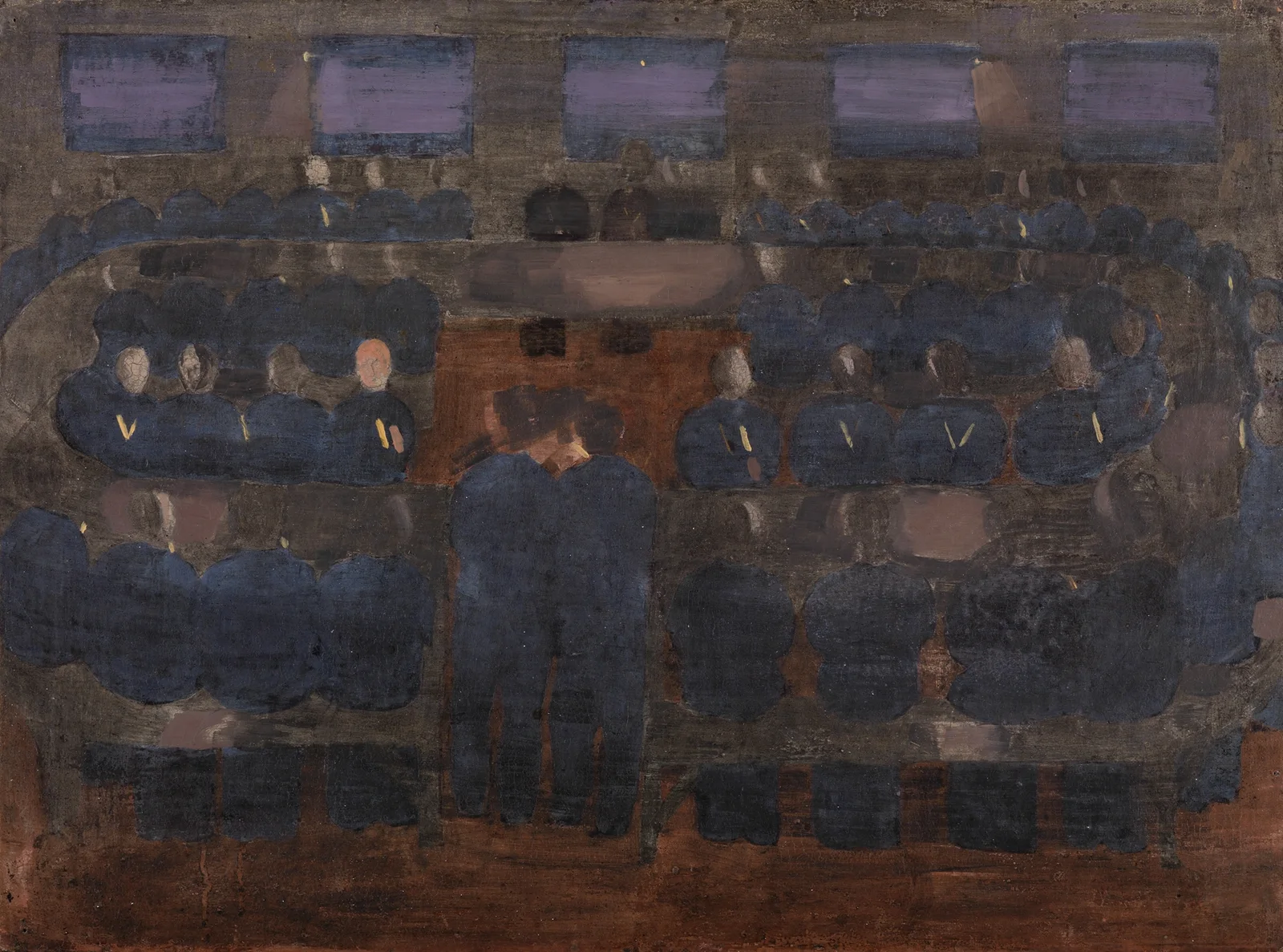 ‘Vorbereitung’ (Morgenandacht im Waisenhaus) av Otto Meyer-Amden