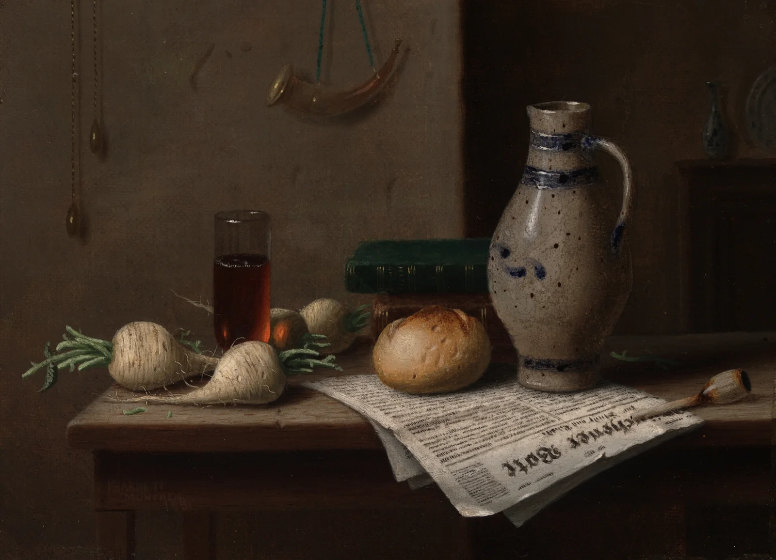 Munchener Bote av William Michael Harnett