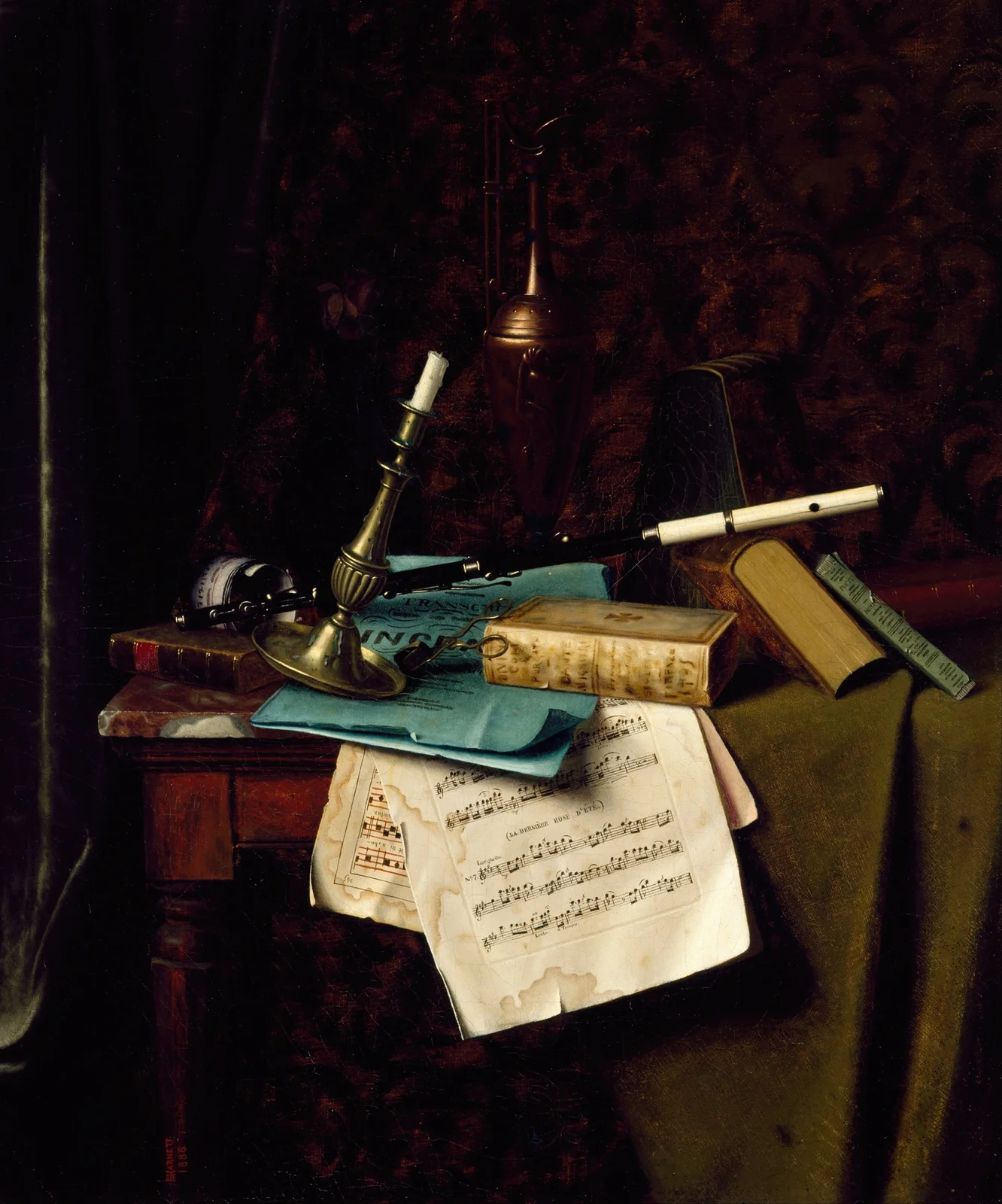 The Last Summer Rose av William Michael Harnett