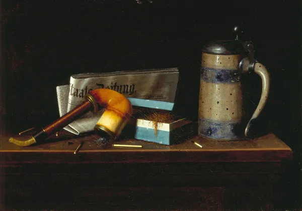 With the Staats Zeitung av William Michael Harnett