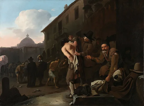 Clothing the Naked av Michael Sweerts